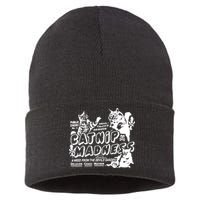 Funny Cat For Cat Mom Cat Dad Catnip Madness Cute Cat Sustainable Knit Beanie