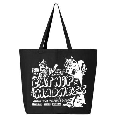 Funny Cat For Cat Mom Cat Dad Catnip Madness Cute Cat 25L Jumbo Tote