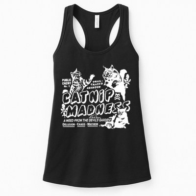 Funny Cat For Cat Mom Cat Dad Catnip Madness Cute Cat Womens Tank Top
