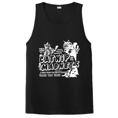 Funny Cat For Cat Mom Cat Dad Catnip Madness Cute Cat PosiCharge Competitor Tank