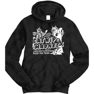 Funny Cat For Cat Mom Cat Dad Catnip Madness Cute Cat Tie Dye Hoodie