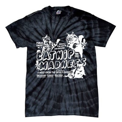 Funny Cat For Cat Mom Cat Dad Catnip Madness Cute Cat Tie-Dye T-Shirt