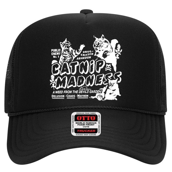 Funny Cat For Cat Mom Cat Dad Catnip Madness Cute Cat Trucker Hat
