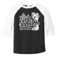 Funny Cat For Cat Mom Cat Dad Catnip Madness Cute Cat Toddler Fine Jersey T-Shirt