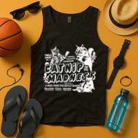 Funny Cat For Cat Mom Cat Dad Catnip Madness Cute Cat Tank Top