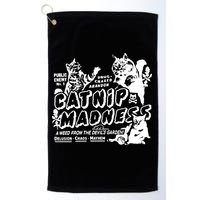 Funny Cat For Cat Mom Cat Dad Catnip Madness Cute Cat Golf Towel