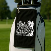 Funny Cat For Cat Mom Cat Dad Catnip Madness Cute Cat Golf Towel