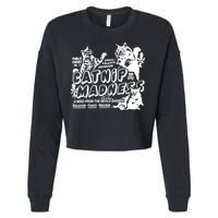 Funny Cat For Cat Mom Cat Dad Catnip Madness Cute Cat Cropped Pullover Crew