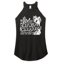 Funny Cat For Cat Mom Cat Dad Catnip Madness Cute Cat Women's Perfect Tri Rocker Tank