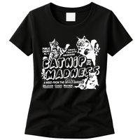 Funny Cat For Cat Mom Cat Dad Catnip Madness Cute Cat Womens T-Shirt