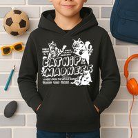 Funny Cat For Cat Mom Cat Dad Catnip Madness Cute Cat Kids Hoodie
