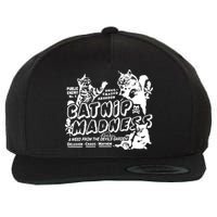 Funny Cat For Cat Mom Cat Dad Catnip Madness Cute Cat Wool Snapback Cap