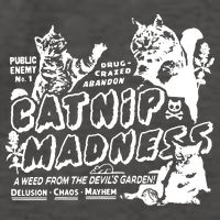 Funny Cat For Cat Mom Cat Dad Catnip Madness Cute Cat Vector Backpack