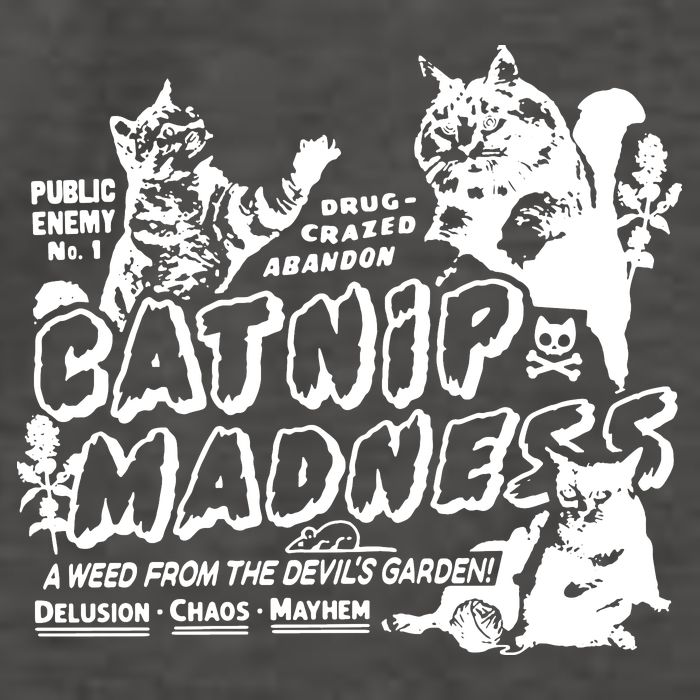 Funny Cat For Cat Mom Cat Dad Catnip Madness Cute Cat Vector Backpack
