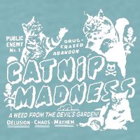 Funny Cat For Cat Mom Cat Dad Catnip Madness Cute Cat Sueded Cloud Jersey T-Shirt