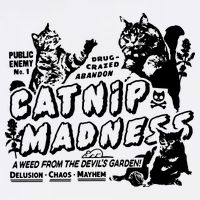 Funny Cat For Cat Mom Cat Dad Catnip Madness Cute Cat Garment-Dyed Sweatshirt