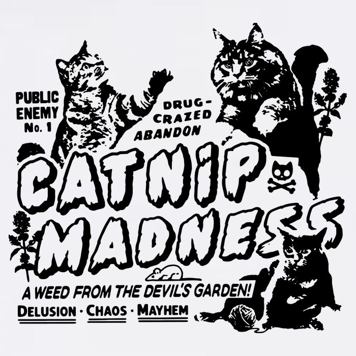 Funny Cat For Cat Mom Cat Dad Catnip Madness Cute Cat Garment-Dyed Sweatshirt