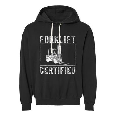 Forklift Certified Garment-Dyed Fleece Hoodie