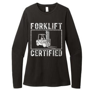 Forklift Certified Womens CVC Long Sleeve Shirt