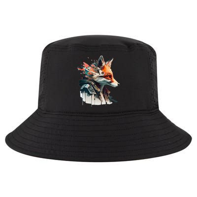 Fox Cunning Foxtail Fur funny animal lover Cool Comfort Performance Bucket Hat