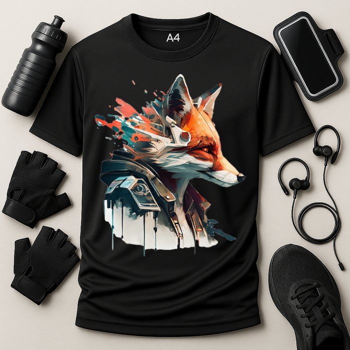 Fox Cunning Foxtail Fur funny animal lover Cooling Performance Crew T-Shirt