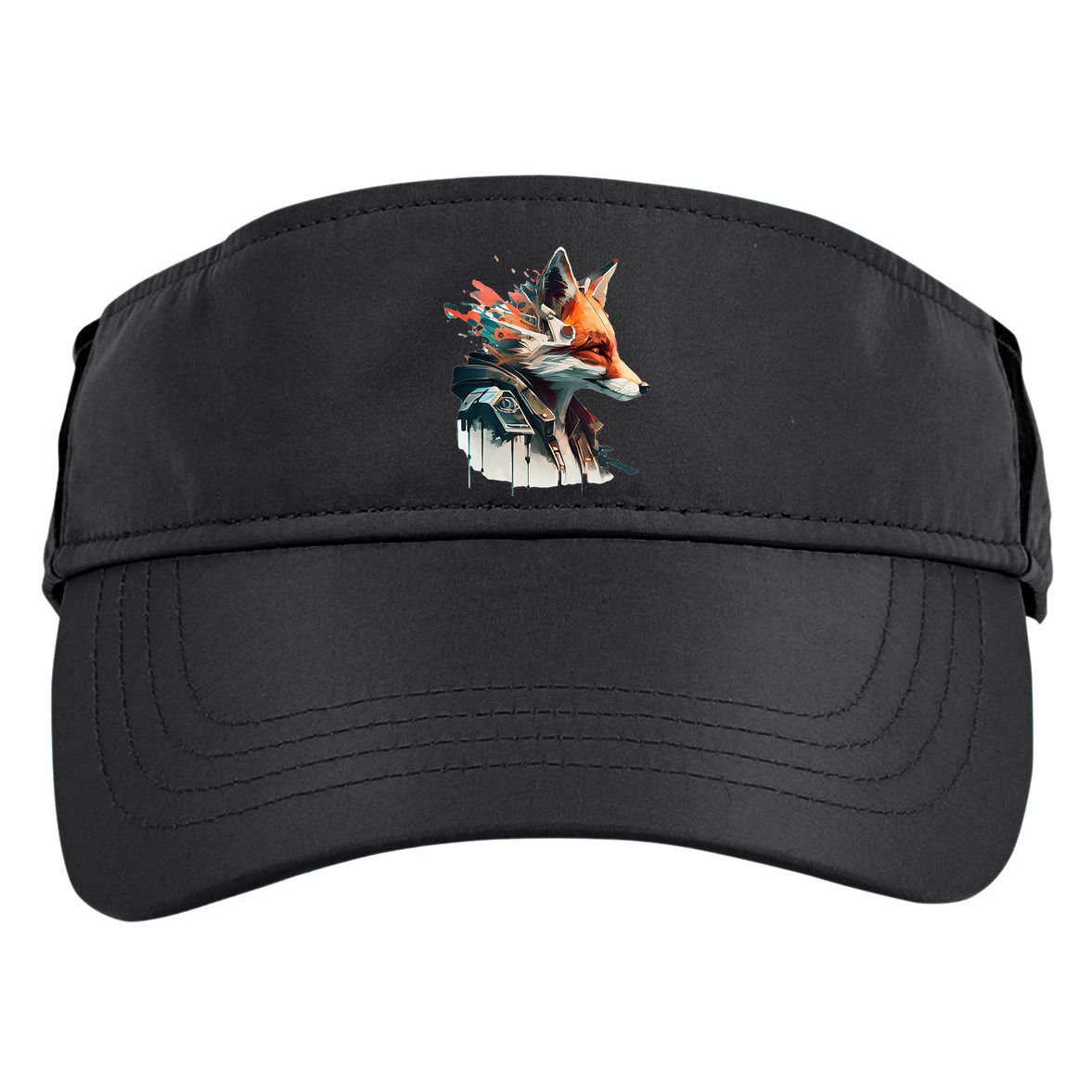 Fox Cunning Foxtail Fur funny animal lover Adult Drive Performance Visor