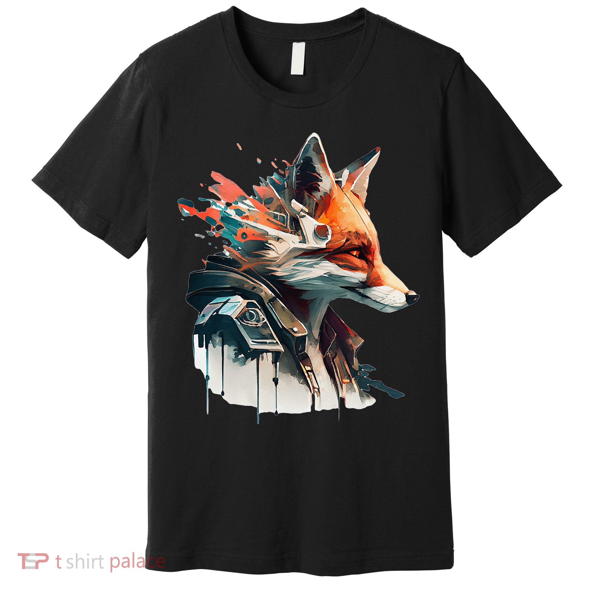 Fox Cunning Foxtail Fur funny animal lover Premium T-Shirt
