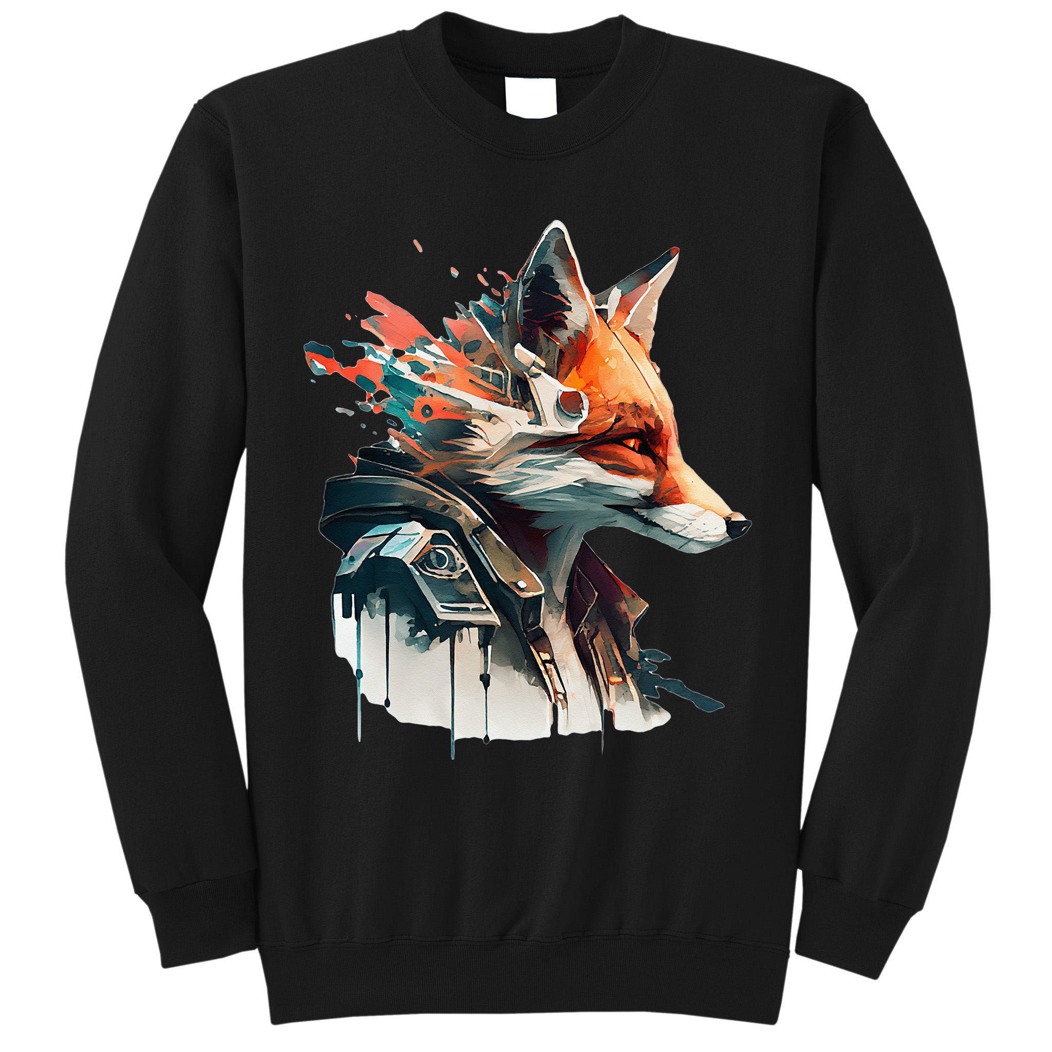 Fox Cunning Foxtail Fur funny animal lover Tall Sweatshirt