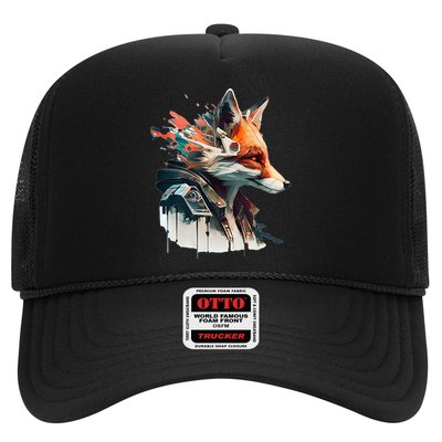 Fox Cunning Foxtail Fur funny animal lover Trucker Hat
