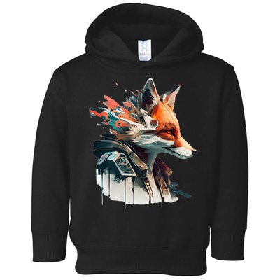 Fox Cunning Foxtail Fur funny animal lover Toddler Hoodie