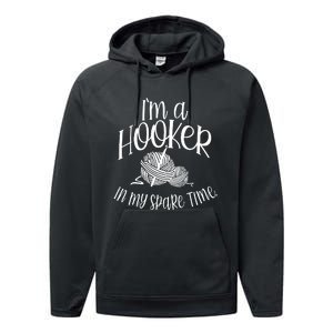 Funny Crochet Performance Fleece Hoodie