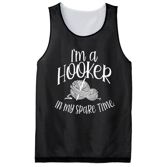 Funny Crochet Mesh Reversible Basketball Jersey Tank