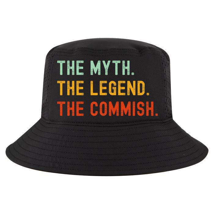 Funny Commish Fantasy Baseball Commissioner Sarcastic Cool Comfort Performance Bucket Hat