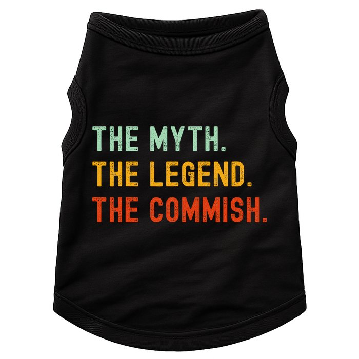 Funny Commish Fantasy Baseball Commissioner Sarcastic Doggie Tank