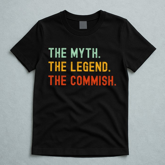 Funny Commish Fantasy Baseball Commissioner Sarcastic T-Shirt