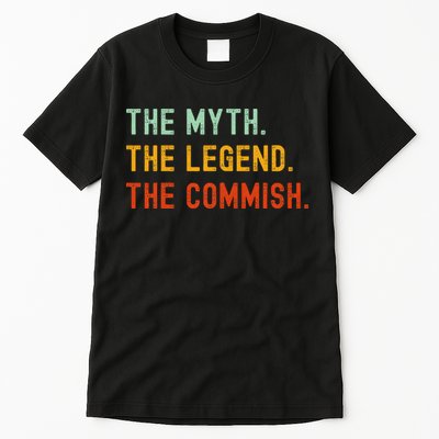 Funny Commish Fantasy Baseball Commissioner Sarcastic Tall T-Shirt