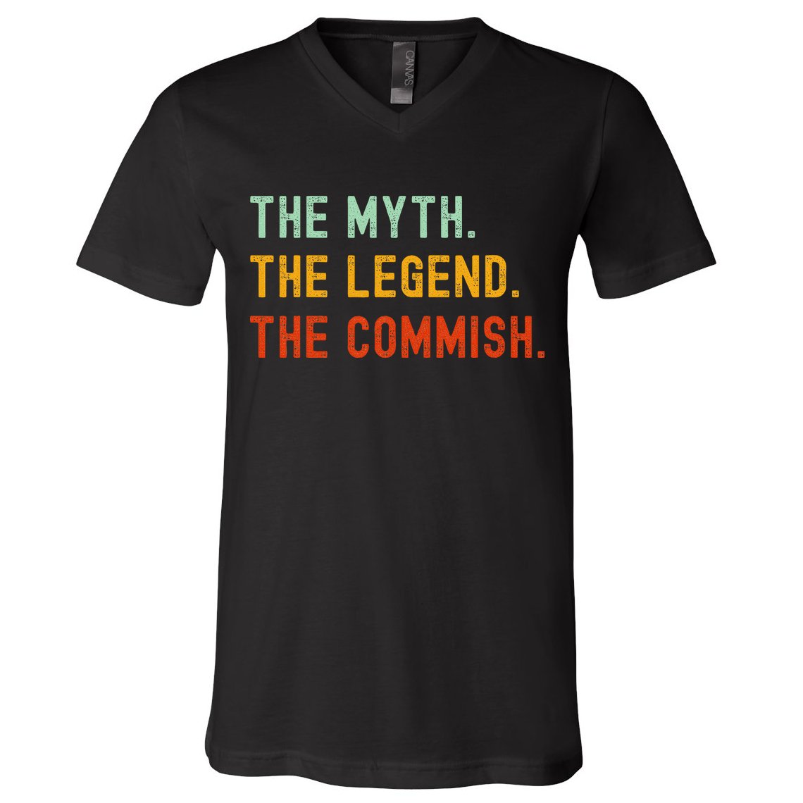 Funny Commish Fantasy Baseball Commissioner Sarcastic V-Neck T-Shirt