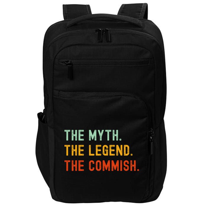 Funny Commish Fantasy Baseball Commissioner Sarcastic Impact Tech Backpack