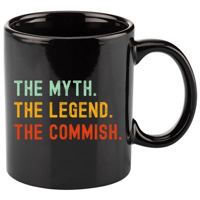 Funny Commish Fantasy Baseball Commissioner Sarcastic 11oz C Handle Ceramic Mug