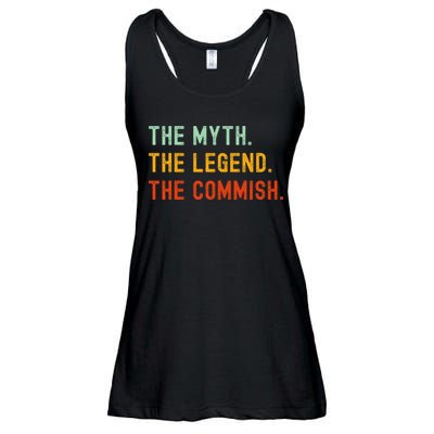 Funny Commish Fantasy Baseball Commissioner Sarcastic Ladies Essential Flowy Tank