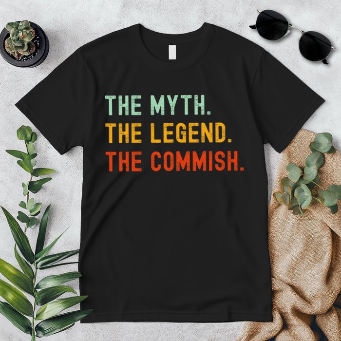 Funny Commish Fantasy Baseball Commissioner Sarcastic Premium T-Shirt
