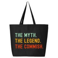 Funny Commish Fantasy Baseball Commissioner Sarcastic 25L Jumbo Tote