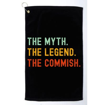 Funny Commish Fantasy Baseball Commissioner Sarcastic Golf Towel