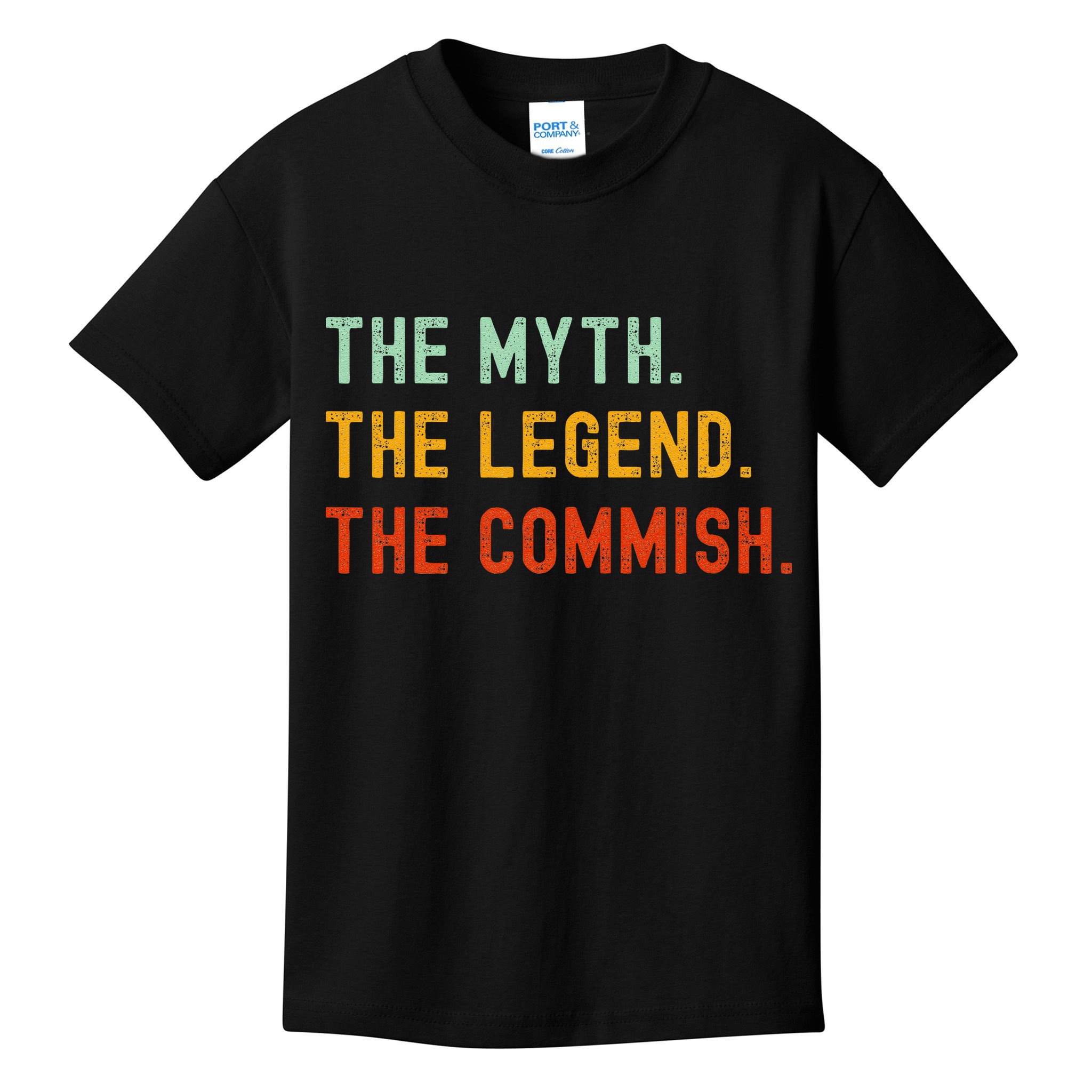 Funny Commish Fantasy Baseball Commissioner Sarcastic Kids T-Shirt