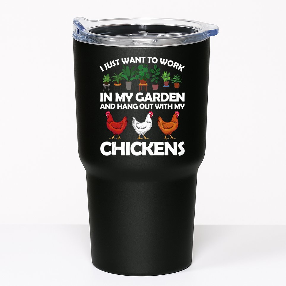 Funny Chicken For Men Women Gardening Chicken Lovers Garden Tumbler