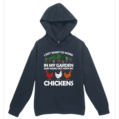 Funny Chicken For Men Women Gardening Chicken Lovers Garden Urban Pullover Hoodie