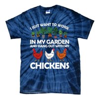 Funny Chicken For Men Women Gardening Chicken Lovers Garden Tie-Dye T-Shirt