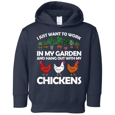 Funny Chicken For Men Women Gardening Chicken Lovers Garden Toddler Hoodie