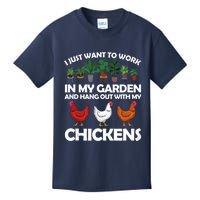 Funny Chicken For Men Women Gardening Chicken Lovers Garden Kids T-Shirt