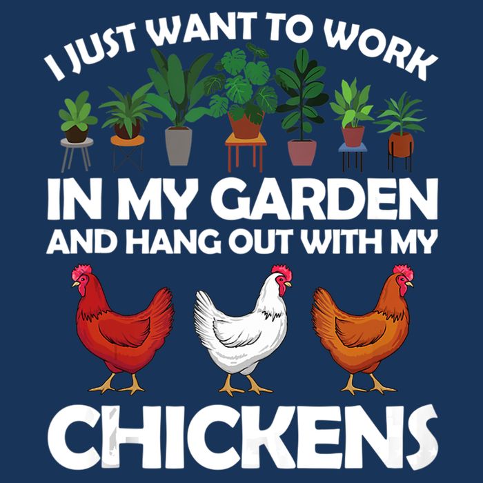 Funny Chicken For Men Women Gardening Chicken Lovers Garden Zip Tote Bag